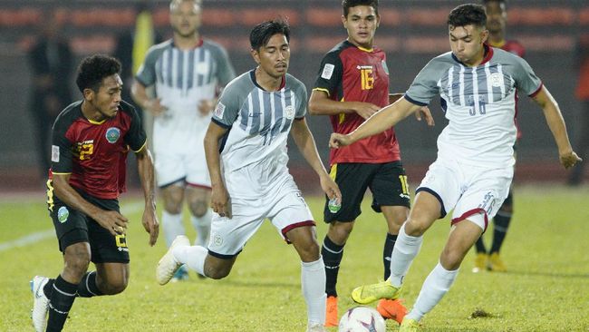 asil Filipina vs Timor Leste pada laga pembuka SEA Games 2021 cabang sepak bola di Stadion Viet Tri, Phu Tho, Jumat (6/5/2022) sempurna buat pemain muda The Azkals. Mereka sukses menang empat gol tanpa balas atas Timor Leste.