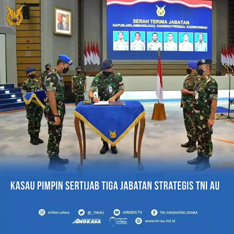 KSAU Pimpin Sertijab 3 Jabatan Strategis TNI AU