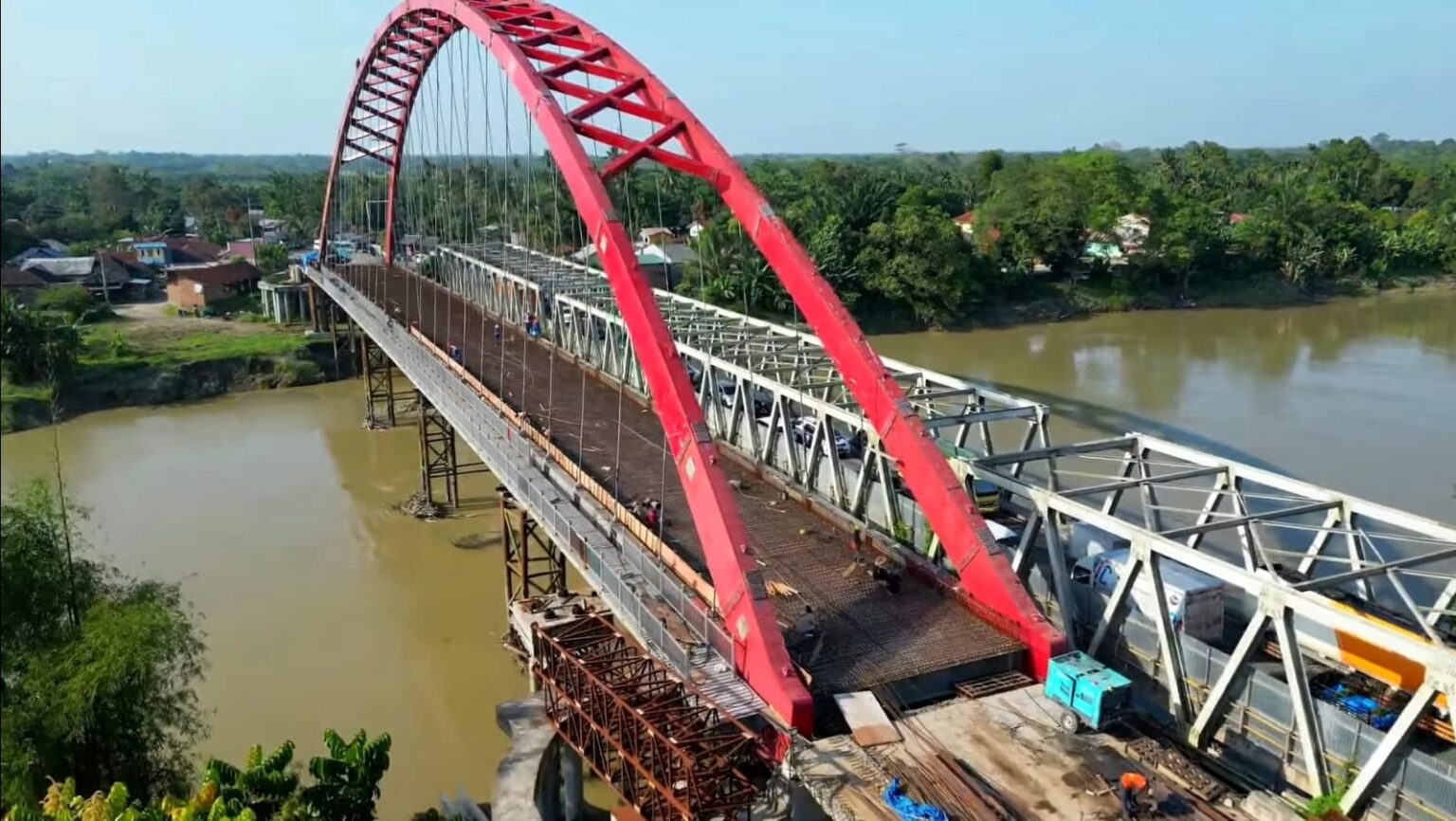 Pembangunan Jembatan Sei Wampu Sudah Rampung, Jadi Jalur Penghubung ...